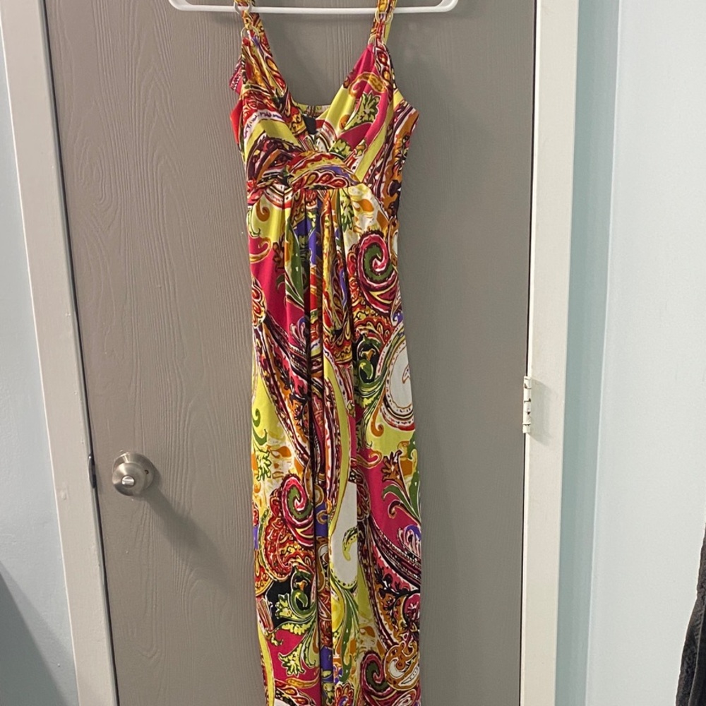 Alyn Paige Colorful Paisley Maxi Dress